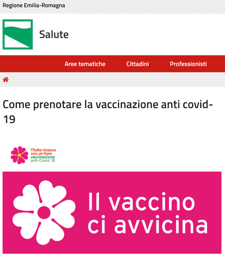 Vaccinazione Covid19 Emilia Romagna