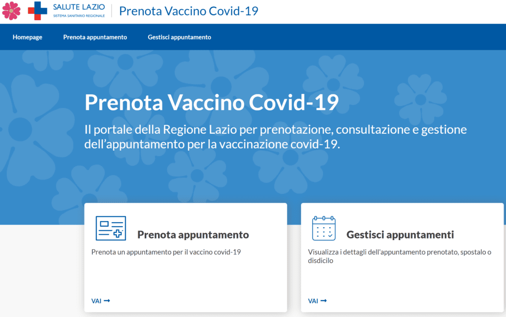Vaccinazione Covid19 Lazio
