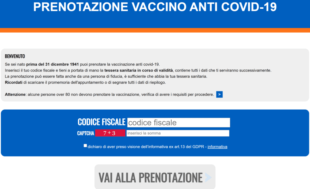Vaccinazione Covid19 Liguria