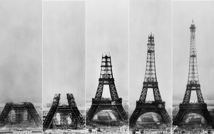 Tour Eiffel in costruzione